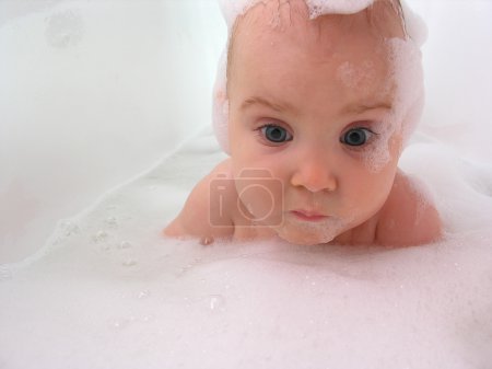 Baby in bath