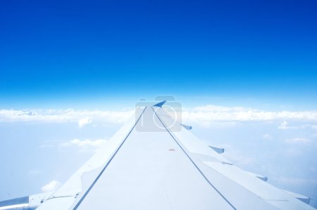 airplane wing viewing