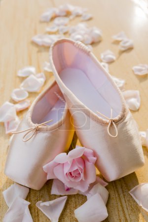 Ballet pointe shoes 