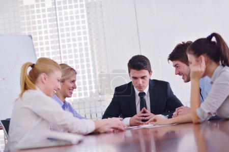 business in a meeting at office