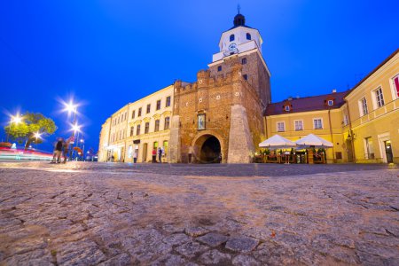 The Cracow gate of old town in Lublin