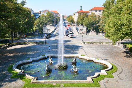Fountain in park , Munich