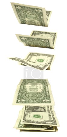 Falling dollars to stack