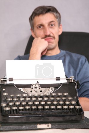 Man and typewriter 2