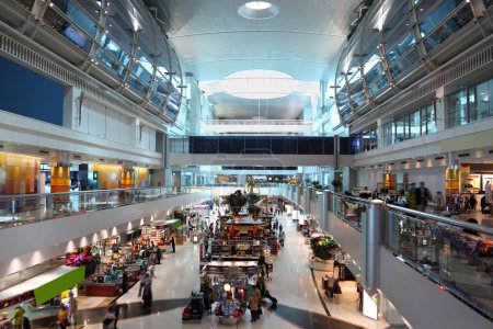 DUBAI - APRIL 19: big modern shopping center in Dubai Internatio