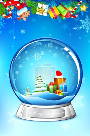 Christmas Gift in Glass Ball