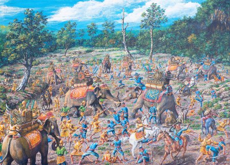 Ancient battle in asia