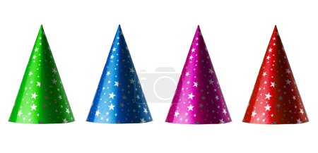 Colorful party hats