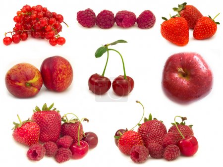 Collection of red fruits