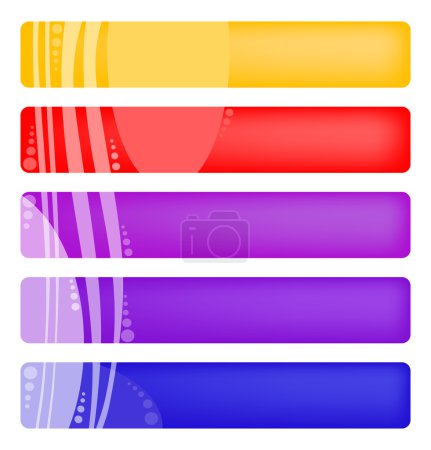 Color banners with curves