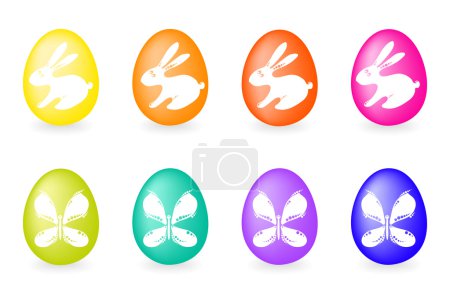 Collection of eight easter-eggs