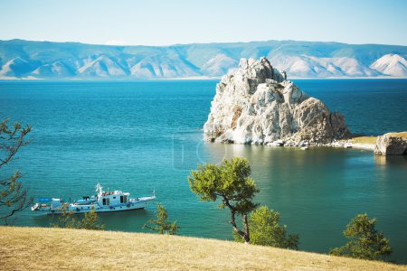 Mountain Burhan lake Baikal