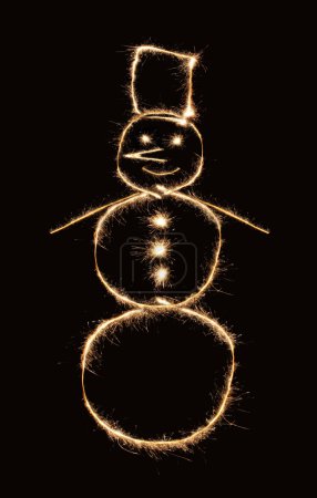 Sparkler snowman