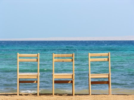 Chairs. sea.