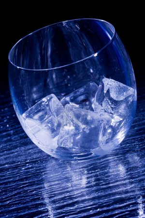 photo of glass with icecubes