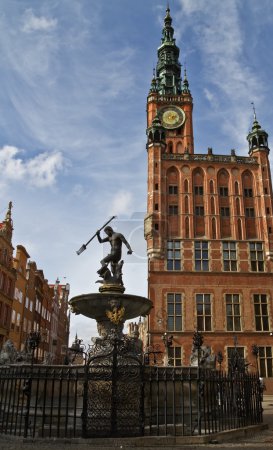 Neptune and city hall in Gdansk