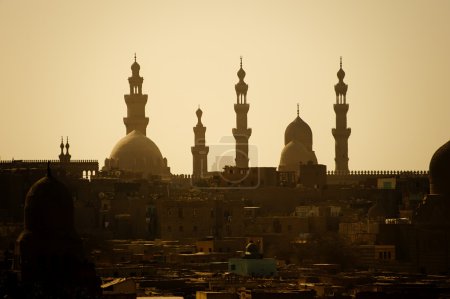 traditional mosque in the urban district of Cairo city