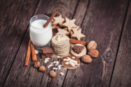 Cookies and milk for Santa Claus