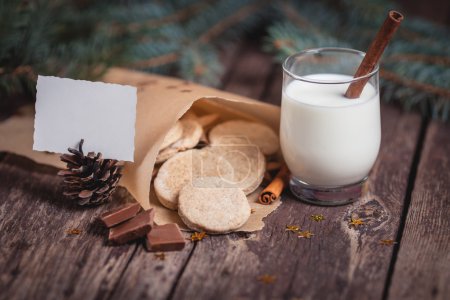 Cookies and milk for Santa Claus