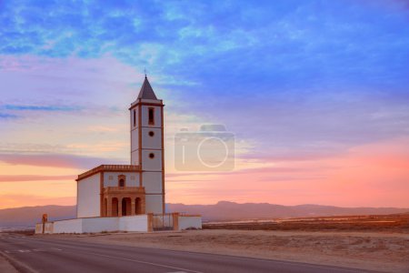 Almeria Cabo de Gata Salinas church in Spain