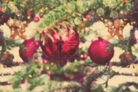 Christmas blur bokeh background
