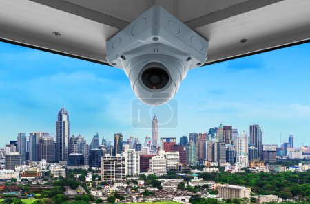 CCTV and city view