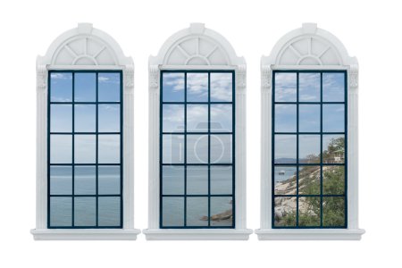 Modern Window. with clipping path
