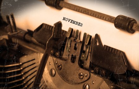 Old typewriter - November