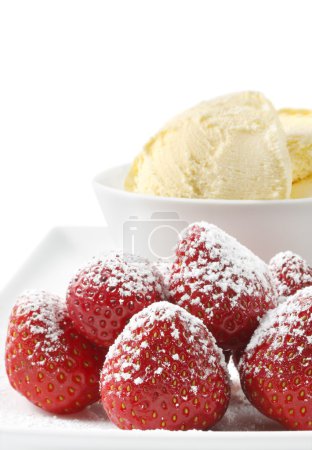 Strawberries with Icecream