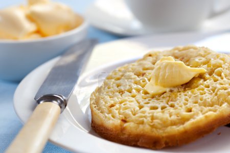 Hot buttered Crumpets
