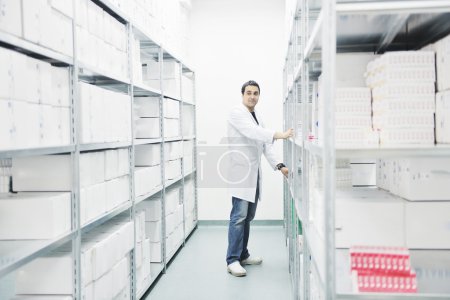 Medical factory supplies storage indoor