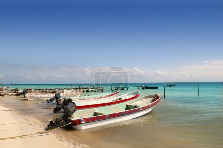 Mayan Riviera Mexico Puerto Morelos boats