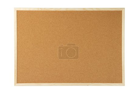 Cork board isolated on white with clipping path