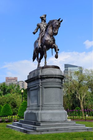 George Washington Statue in Boston Common Park