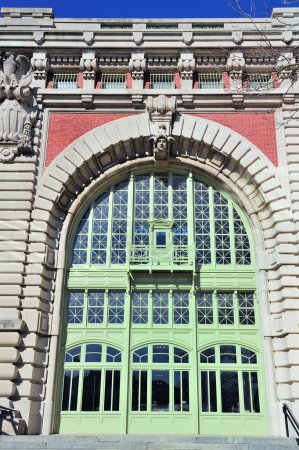 New York City Ellis Island Great Hall arch window