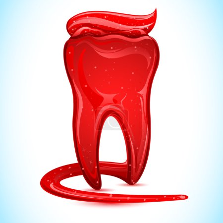 Teeth shaped Toothpaste