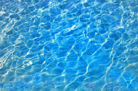 Blue water surface, may be used as background