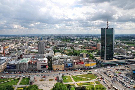 Aerial view of Warsaw. Poland