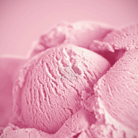 Pink ice cream