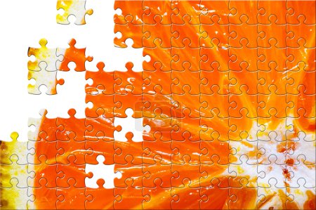 Puzzle with missing pieces