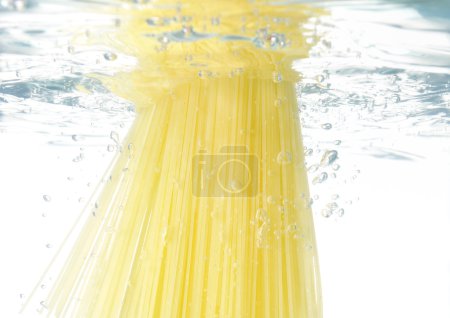 Pasta cooking in water