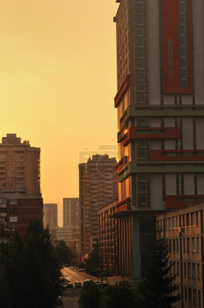 Sunrise cityscape