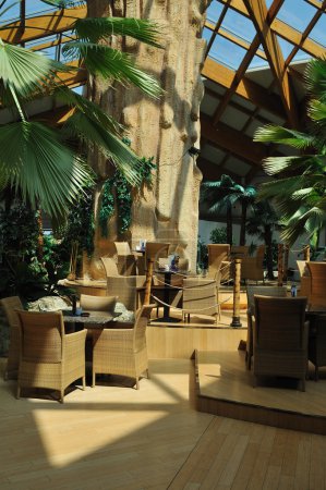 Tropical restaurant indoor