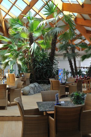 Tropical restaurant indoor
