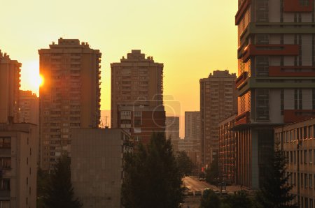 Sunrise cityscape