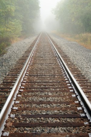 Foggy Railroad Tracks