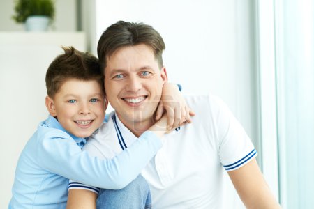 Boy with father