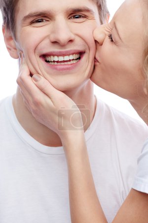 Kissing boyfriend