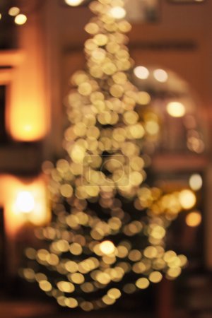 Christmas tree bokeh background