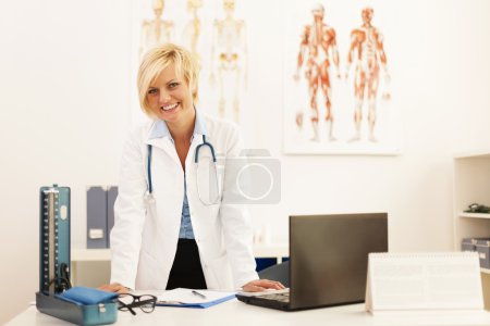 Female doctor in her office